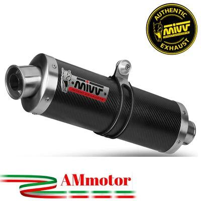 Mivv Yamaha Fz1 / Fazer 1000 2011 Pot D Echappement Moto Silencieux Oval Carbone - Photo 1/2