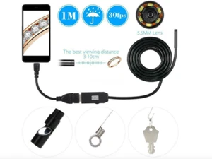 WATERPROOF 3.5M 7MM ENDOSCOPE USB INSPECTION CAMERA 6 LED FOR OTG SMART PHONE*** - Picture 1 of 1