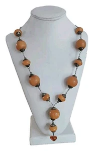 Halsband Lange Hals Ethnisch Berber Xx Perlen aus Bakelit Bernstein - Imagen 1 de 14