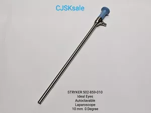 STRYKER  502-859-010 Ideal Eyes Autoclavable Laparoscope 10mm  0 Degree (USED). - Picture 1 of 13