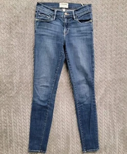 FRAME Le Skinny De Jeanne Blue Loyola Stretch Jeans Low Rise Gr. 26 - Bild 1 von 10