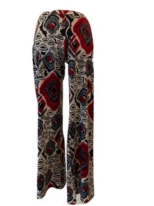 Scarlett Libellu Medium Icat Creme Schwarz Grau Rot Stretch Hose - Bild 1 von 4
