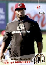 2019 Billings Mustangs Grandstand #2 Darryl Brinkley Hitting Coach Baseball Card