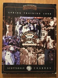 1998 San Francisco Giants Spring Training Magazine, Cactus League History - Bild 1 von 4