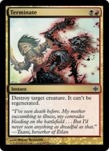 MTG Terminate - Foil, Alara Reborn, Heavily Played, English - Image 1 of 1