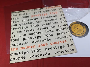 Modern Jazz Quartet CONCORDE WITH LP Prestige PRLP 7005 USA 1957 Mono sehr gut - Picture 1 of 4