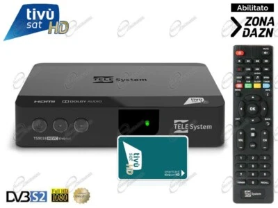 Ricevitore Tivusat Telesystem TS9018 Decoder e Scheda Rai Tivùsat HD - Immagine 1 di 4