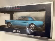 1/18 Norev 1965 Ford Mustang Hardtop Coupe Turquoise Metallic