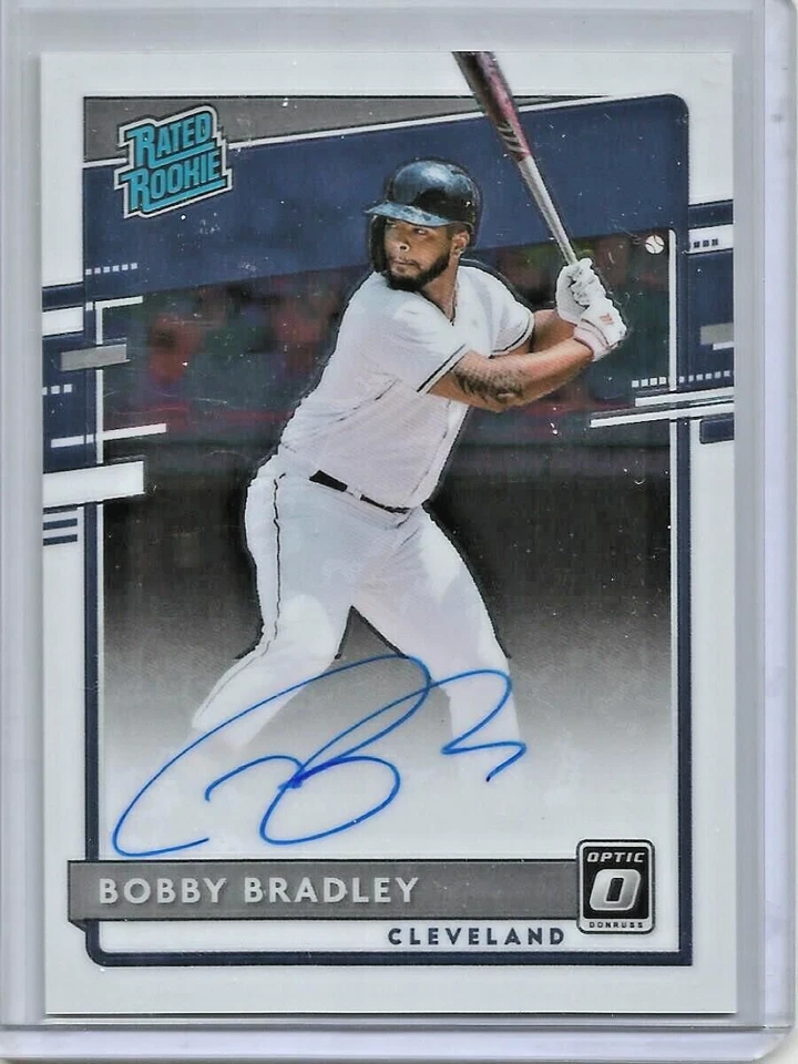 Bobby Bradley 2020 Panini Donruss Optic Autograph Rated Rookie - Image 1 of 1