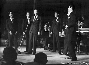 The Rat Pack on Stage in Las Vegas, Nevada (1) - 1960s - Vintage Photo Print - Picture 1 of 1