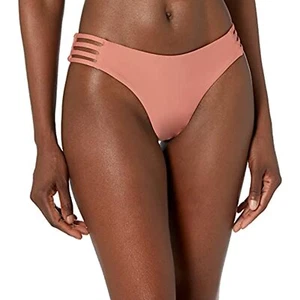 Volcom 276985 Women's Simply Seamless Cheeky Bikini Bottom, Sepia, Medium - Picture 1 of 3