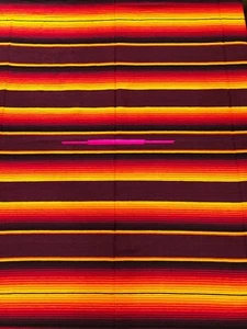 Falsa Mexican Blanket Saltillo cholo Serape diamond Yoga Throw Limited Edition H - Picture 1 of 6