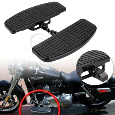 estriberas delanteras o traseras negras para Harley Sportster Honda Kawasaki Foto 1 de 4