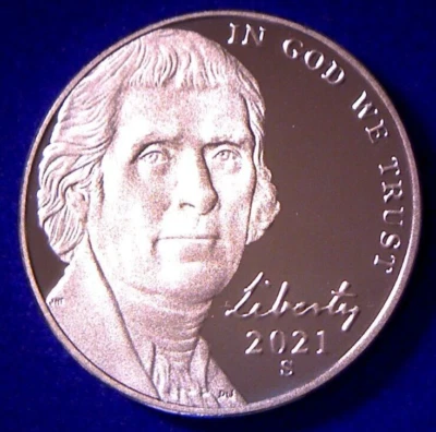 2021 S PROOF JEFFERSON NICKEL **Free Shipping** IN STOCK!!! - Image 1 of 2