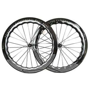 700C 6560 Road Bicycle Disc Brake Wheelset Carbon Fiber Wave Wheels Matte Glossy - Picture 1 of 13