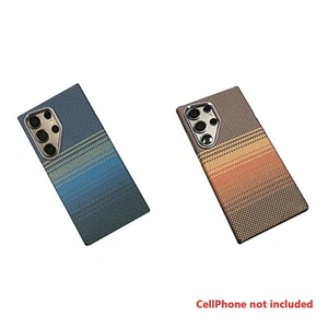Premium Checkered Carbon Fiber Phone Case Suitable for Samsung Galaxy S25 Ultra - Picture 1 of 7
