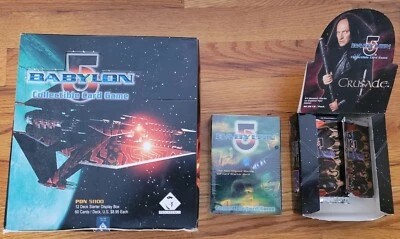 Babylon 5 Premiere CCG Juego - 12 60 Barajas de Cartas Starter Display 11 Packs Crusade Foto 1 de 2