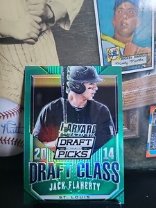 2014 Panini Prizm Perennial Draft Picks Jack Flaherty Green Prizm RC  28/35