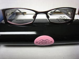 Phoebe Couture  Eyeglass Frames P207   PLUM  50-17-130 With  Case New  - Picture 1 of 3