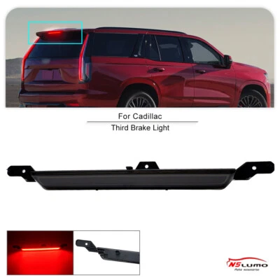 Center High Mount Smoke Lens LED Third Brake Light for 2022-24 Cadillac Escalade - Image 1 of 4