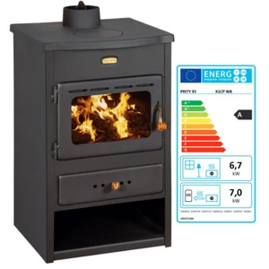 Estufa Leña Hierro Fundido y Caldera Prity K1 CP W8 - 13.7 kW - EcoDesign - Imagen 1 de 4