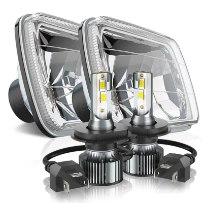5x7 7x6 Hi/Lo Beam LED Headlights For Toyota MR2 1985-1995 Corolla 81-1992 - Image 1 of 4