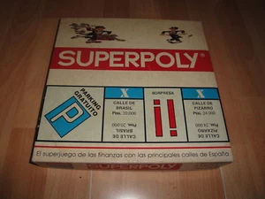 SUPERPOLY MADRID O MONOPOLY JUEGO DE MESA ANTIGUO Y EL INTERIOR NUEVO A ESTRENAR - Imagen 1 de 4