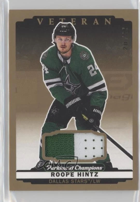 2022-23 Upper Deck Parkhurst Champions Patch /25 Roope Hintz #137 Patch - Image 1 of 2