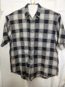 Riscatto Mens Shirt Button Up Short Sleeve Casual Multicolor Size XL ( A5) - Picture 1 of 7