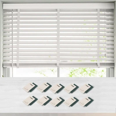 No-Bohren Jalousiestütze Gardinenstütze Clips Packung mit 24 Stück Wohnzimmer - Image 1 of 4