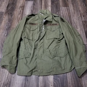 Giacca da campo vintage 1968 esercito M-65 con cappuccio epoca Vietnam regolare piccola "Garvin" - Foto 1 di 21
