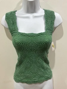 Camiseta sin mangas Intimately Free People Love Letter verde recortada cami suave Kelly M-L - Imagen 1 de 13