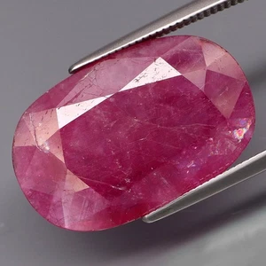 10.80Ct.Precious Gem Natural BIG Top Red Pink UNHEATED Ruby Winza,Tanzania - Picture 1 of 4