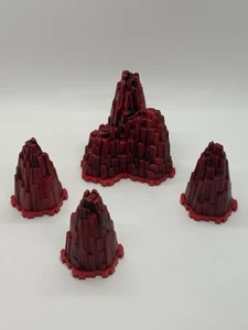 Renegade Heroscape Lava Outcrops From Fields of Valhalla Terrain Expansion New - Picture 1 of 4