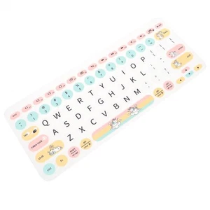Regenbogen -Tastaturschutzfilm Schutzfolie Tastaturfolie Aus Silikon - Photo 1/12