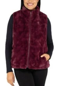 Neu mit Etikett Nicole Miller Damen-Wendeweste mit Kunstfell Größe XXL - Bild 1 von 2