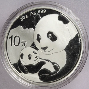 2019 China 10 Yuan 30g .999 Silver Panda Round - Picture 1 of 2
