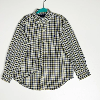 Camisa Polo Ralph Lauren a Cuadros con Botones Manga Larga Niño Pequeño Talla 4T Foto 1 de 4