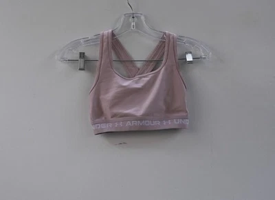 Under Armour женщин Sports бюстгальтер средний удара крест назад бюстгальтер розовый размер S - Изображение 1 из 4
