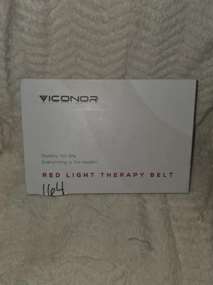 Viconor Red Light Therapy Belt Black-Pain Relief- New Open Box - Image 1 of 3