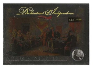 2006 Topps Chrome Declaration of Independence #WW William Whipple BV$3 - Imagen 1 de 1