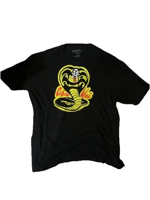 Camiseta para hombre Cobra Kai Logo XL negra programa de televisión karate película para niños Foto 1 de 2