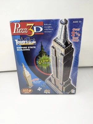 Wrebbit Puzz3D Empire State Building Glow in Dark & Bonus Met Life Tower Sealed - Image 1 of 4
