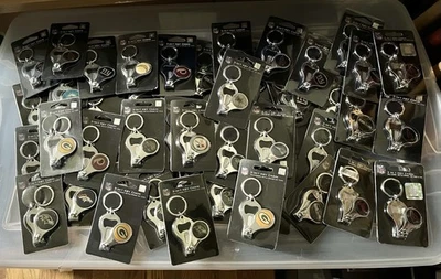 NFL Licensed 3-In-1 Key Chain Lot of 39 - Brand New - Sealed - Pics No Stickers - Image 1 of 4