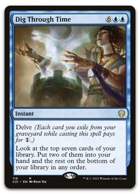 Dig Through Time #119 (NM) Commander 2021 C21 Magic MTG - Image 1 of 2