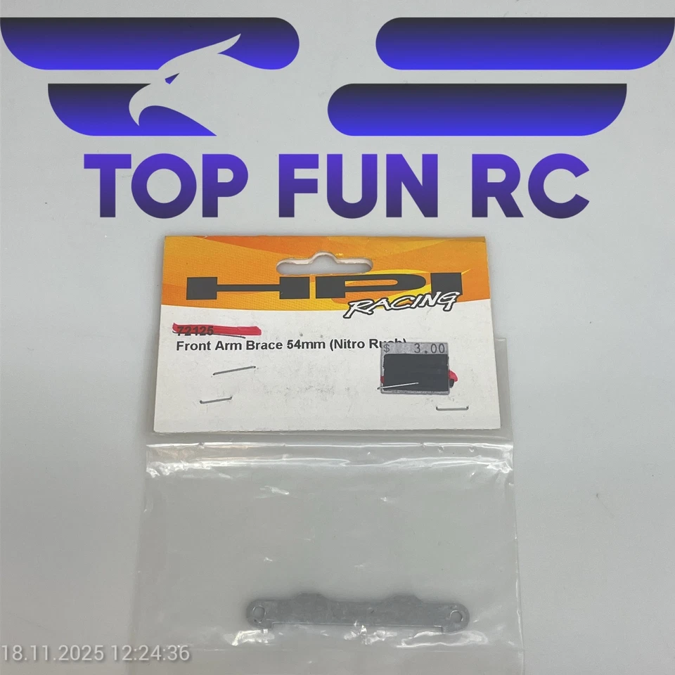 HPI 72125 FRONT ARM BRACE 54MM FOR NITRO RUSH 1/10 SCALE 2WD STADIUM TRUCK - Image 1 of 1