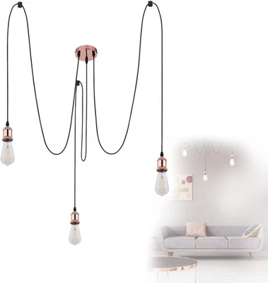 GLOBO A32 3 DECKENLEUCHTE PENDELLEUCHTE PENDELLAMPE HÄNGELEUCHTE KUPFER 66402027 - Bild 1 von 4