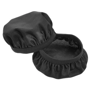 Nero Copri Cuffie Lavabile Tessuto Flessibile Adatto 3.54-4.33" 1 Coppia - Afbeelding 1 van 5