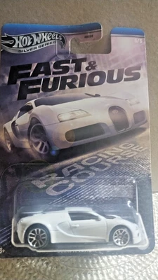 Hot Wheels Silver Series Fast & Furious Racing Course Bugatti Veyron White New - Image 1 of 4