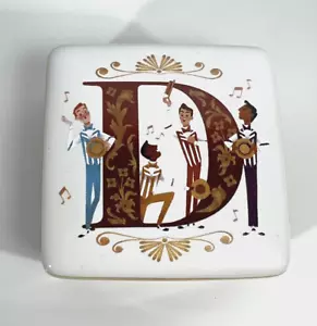 Disney Parks Keramik Schmuck Schmuck Schmuck Box ABC Buchstaben D ist für Dapper Dans - Bild 1 von 4